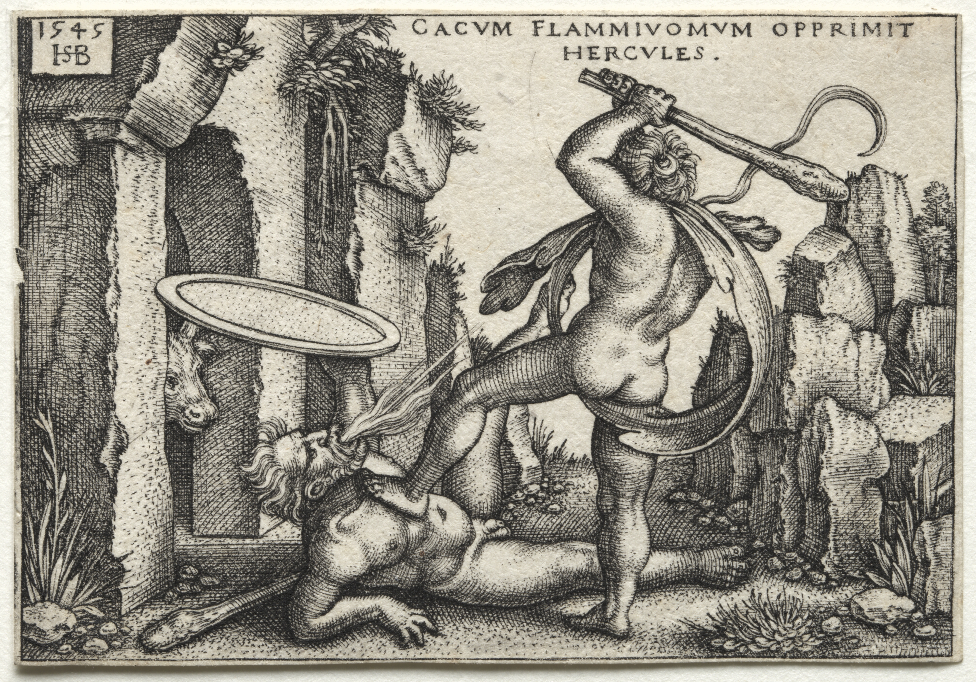 The Labors of Hercules:  Hercules Killing the Giant Cacus