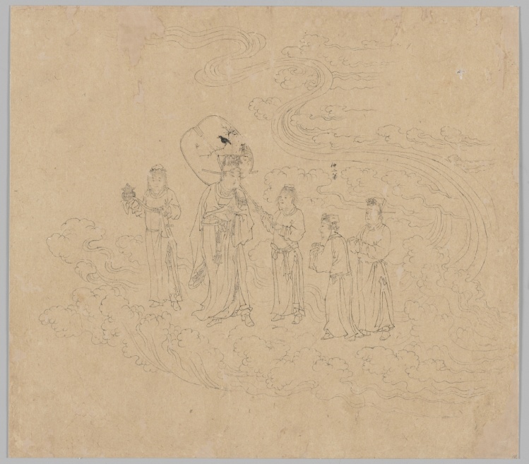 Album of Daoist and Buddhist Themes: Procession of Daoist Deities: Leaf 10
