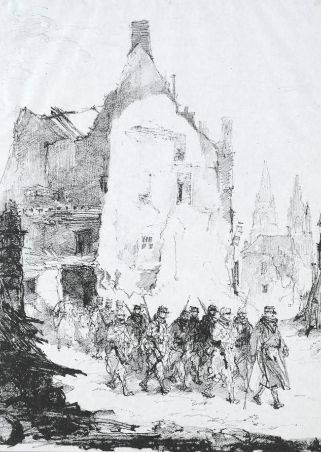 Troops Leaving Barracks, Charles Huard, 1914–28