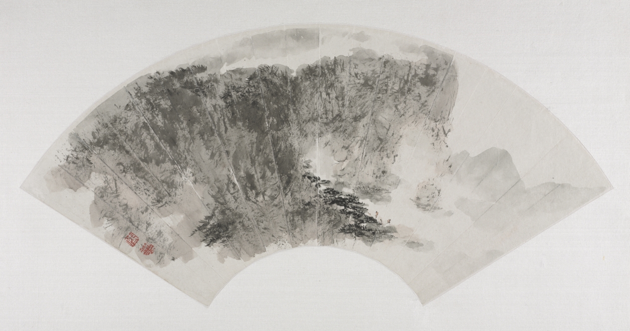 Leaf 9: Mount Hua Clear and Far, Fu Baoshi, 1960s