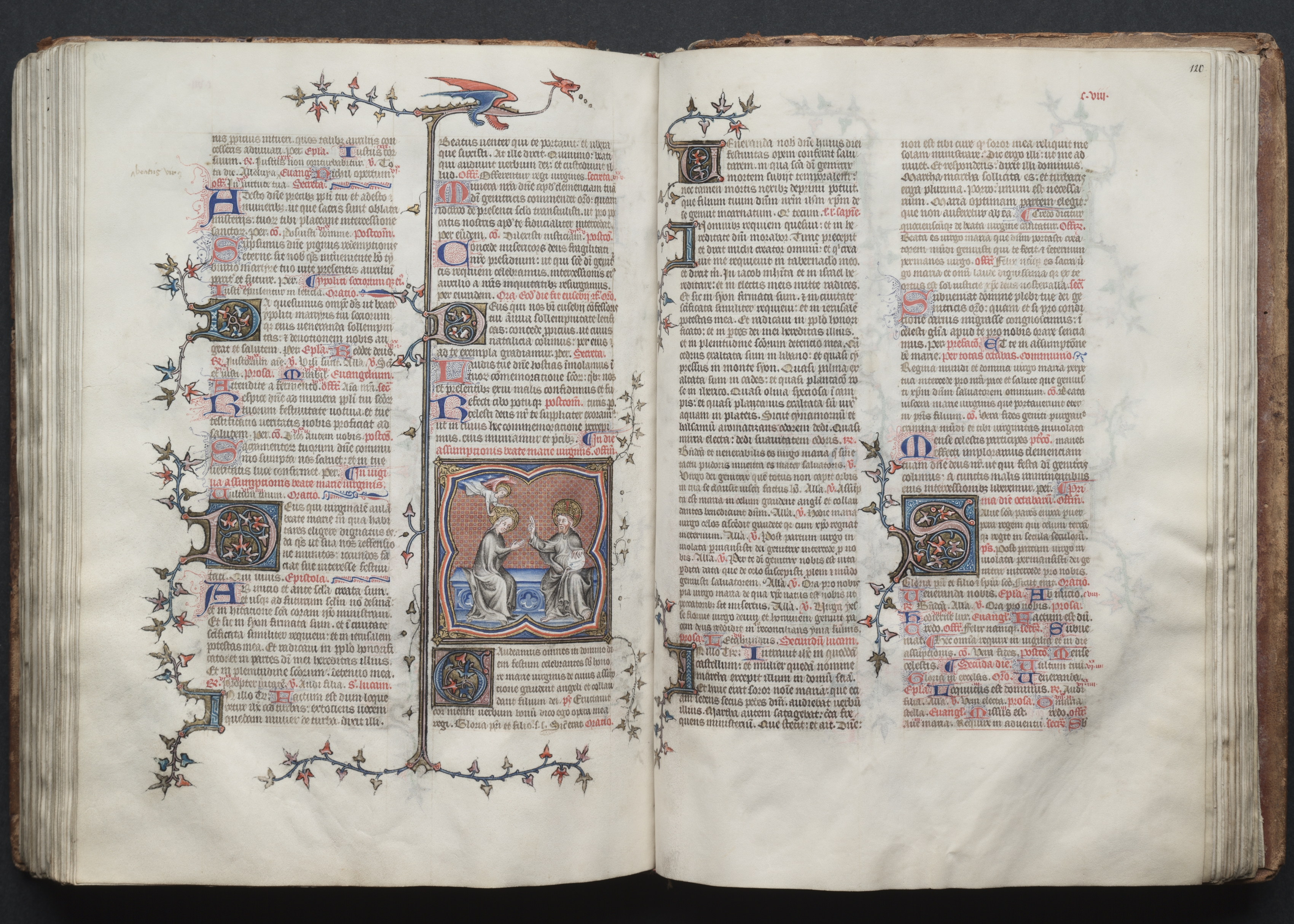 The Gotha Missal:  Fol. 120r, Text