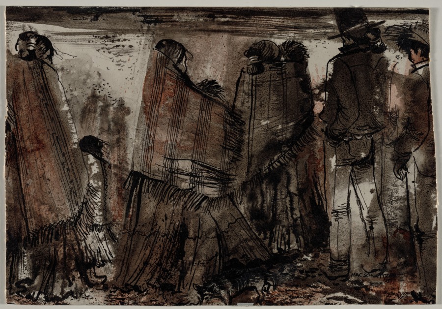 Navajo Gathering, Mac Schweitzer, 1955
