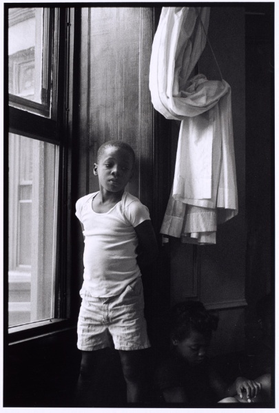 Boy in Window, Brooklyn, NY
