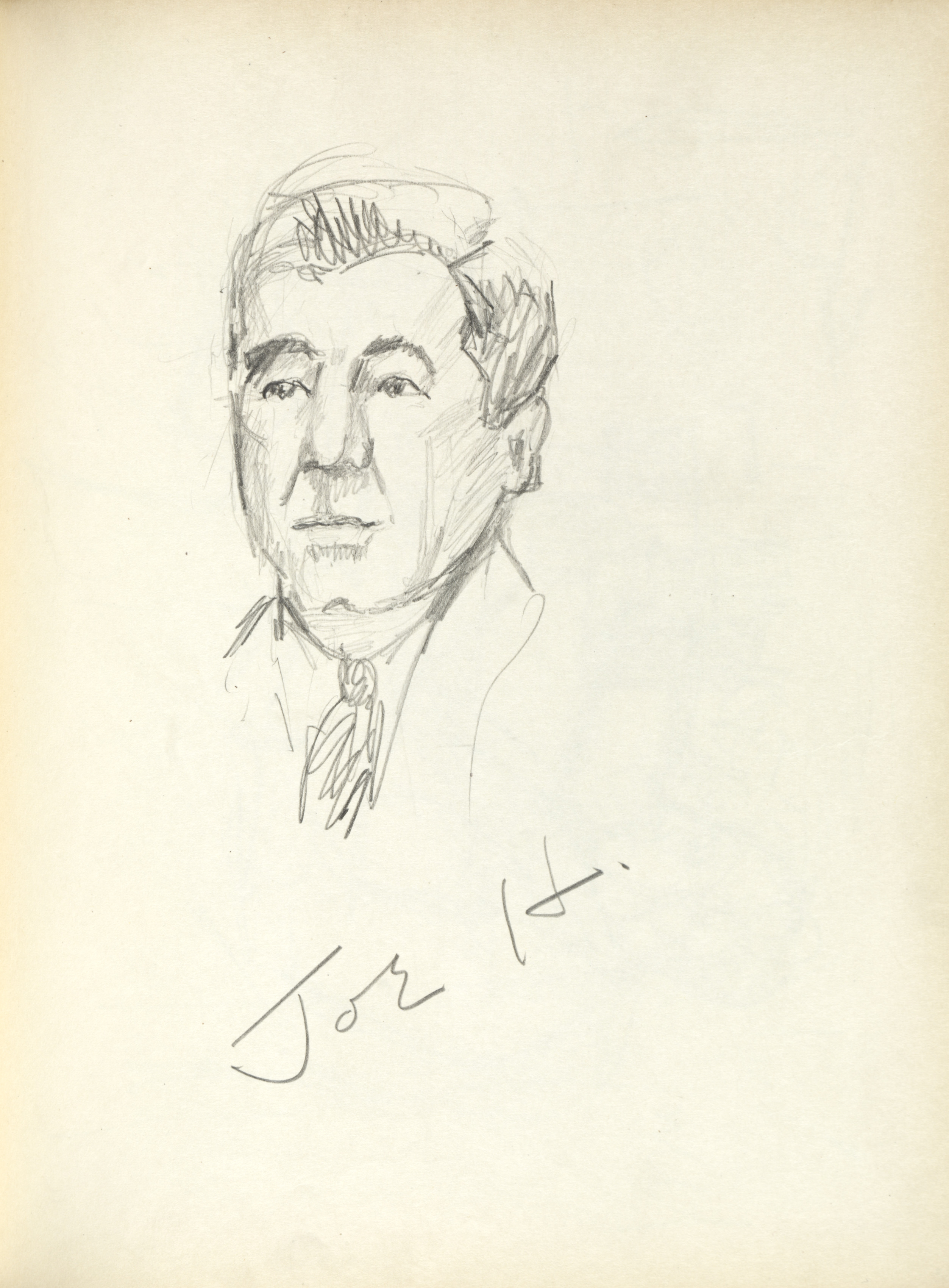 Sketchbook #1: Portrait of a man by Joe H (page 125)