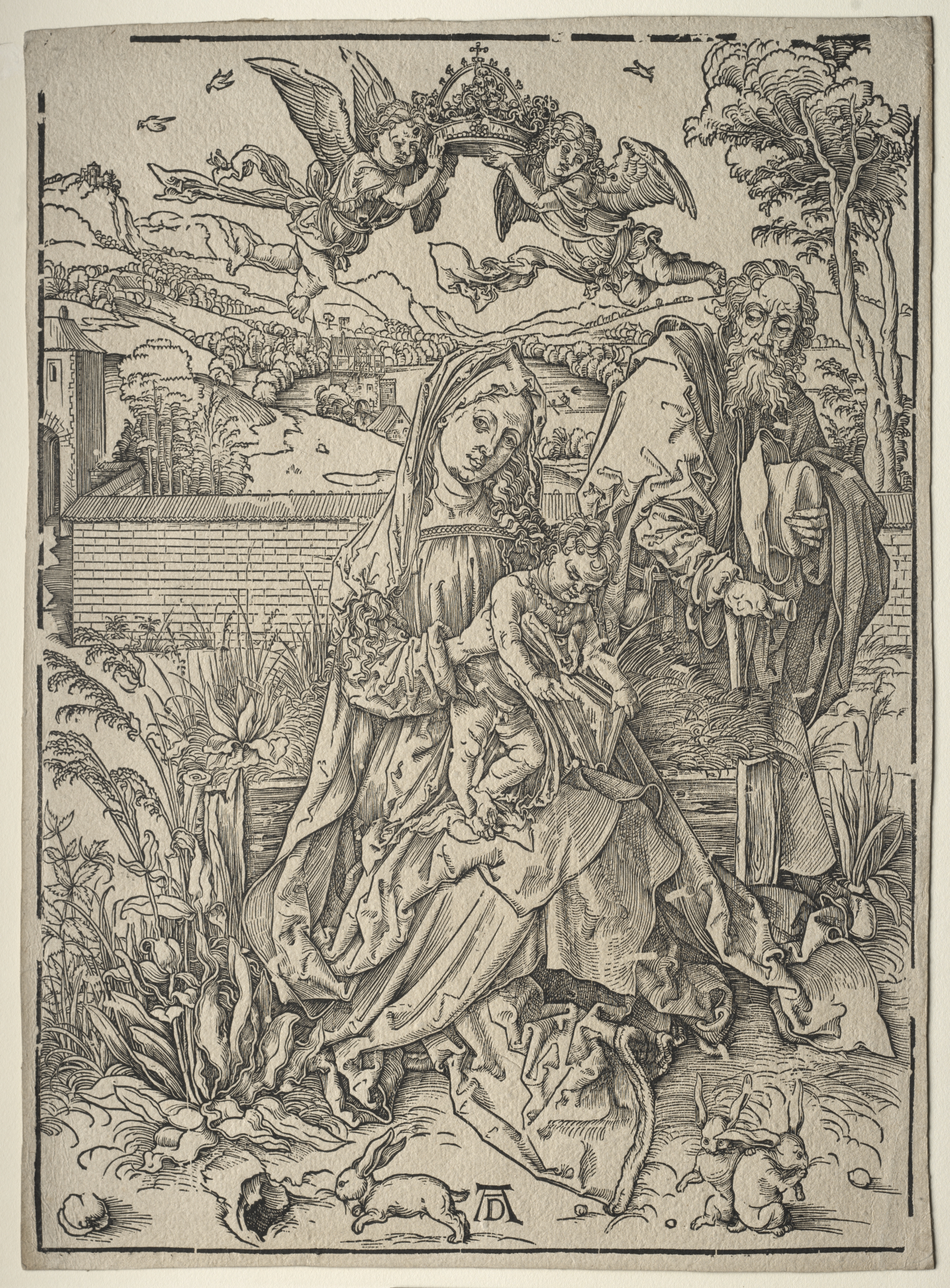 Holy Family with the Three Hares