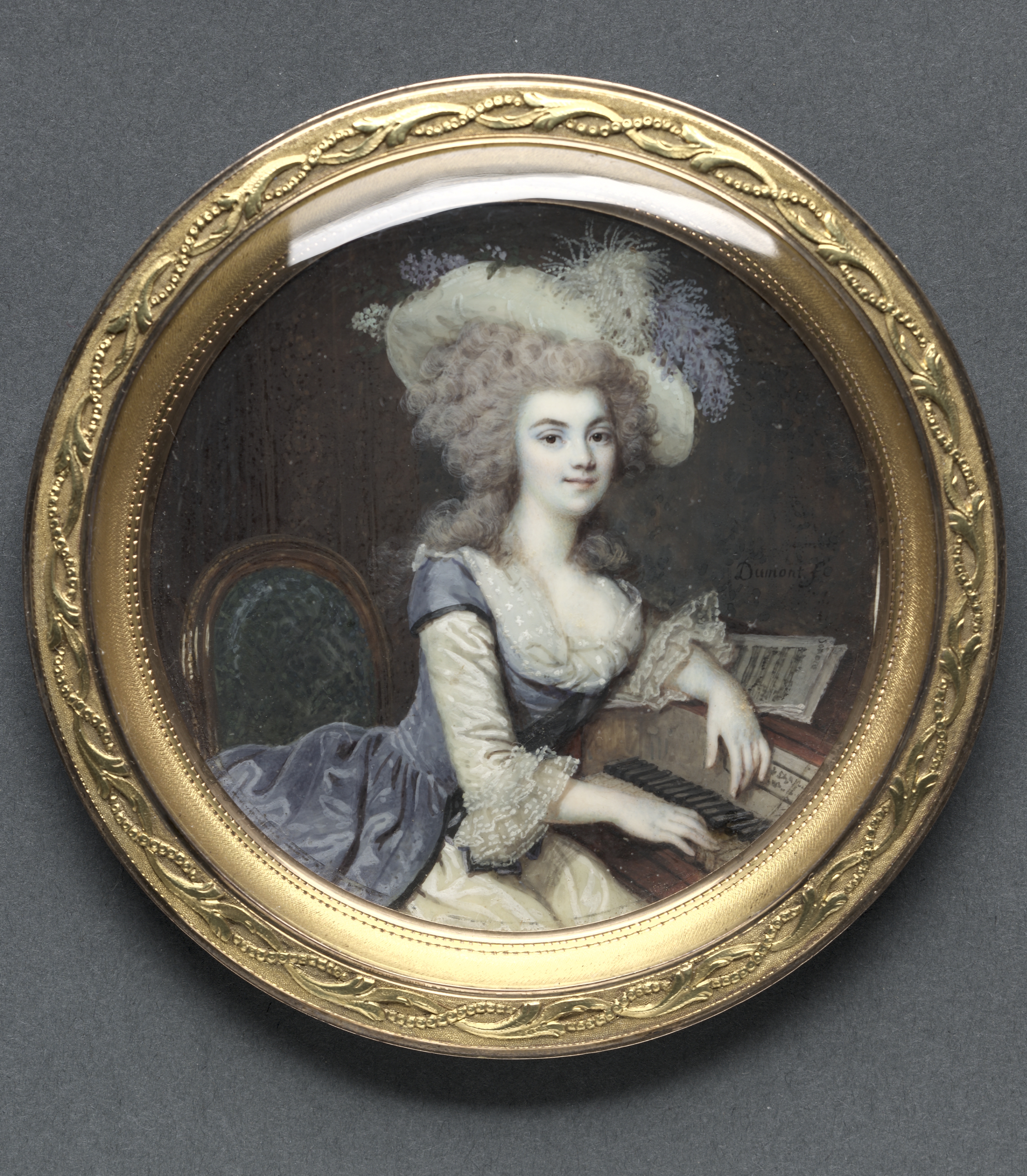 Portrait of a Woman at a Harpsichord