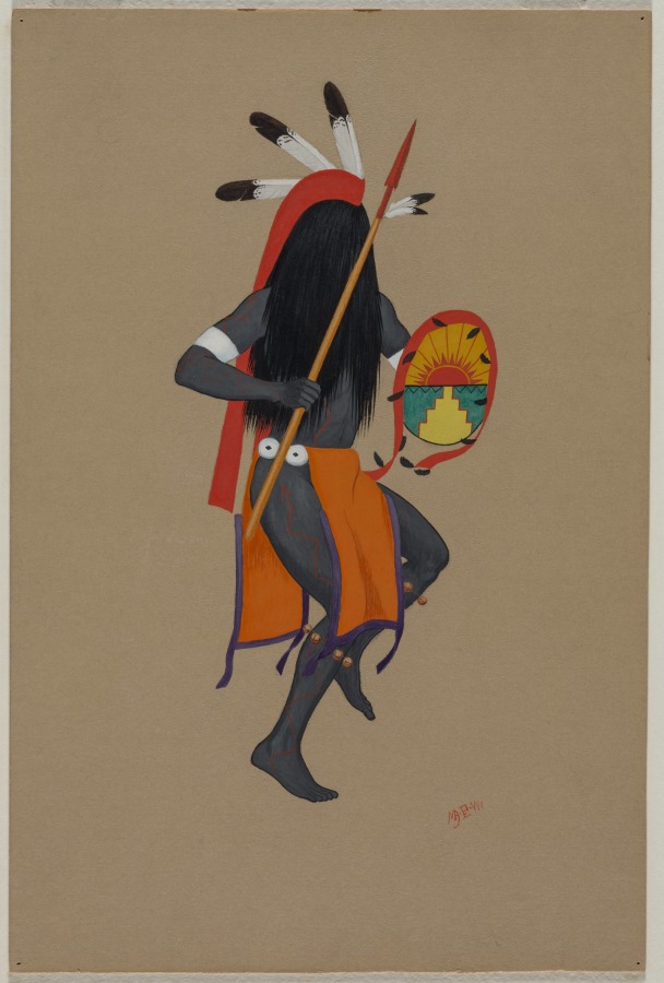 Crow Dancer, Ma Pe Wi (Velino Shije Herrera), 1930s