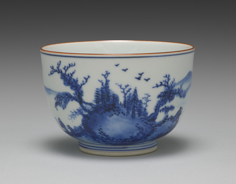 Bowl with Chinese Landscape
