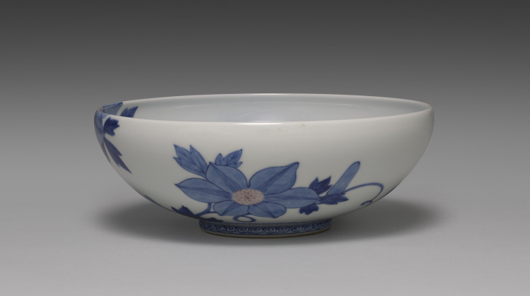 Dining Bowl with Clematis