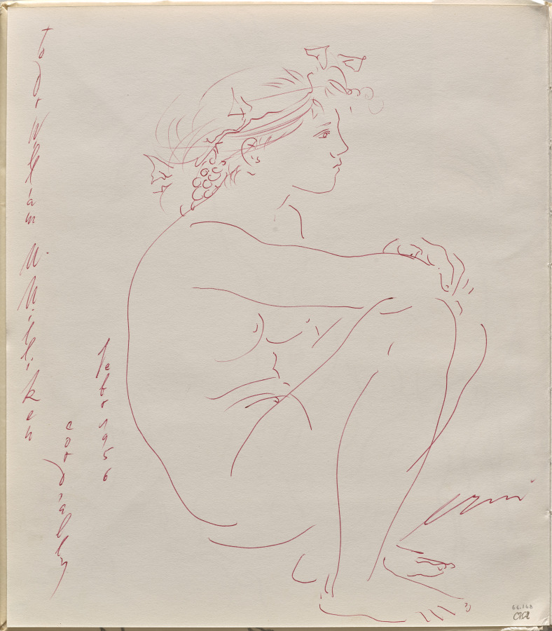 Male Nude, Ганс Эрни, 1956