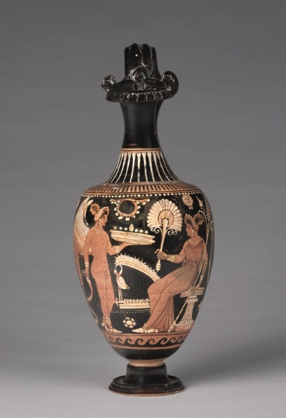 Red-Figure Oinochoe (Wine Jug): Eros and Woman