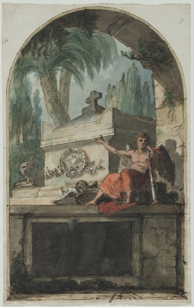 Design for a Fresco of the Tomb of Vincenzo Martinelli (1737-1807) in the Certosa of Bologna