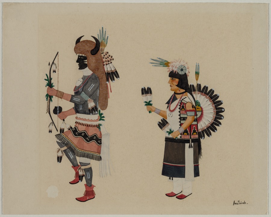 Buffalo Dance, Awa Tsireh (Alfonso Roybal), 1926
