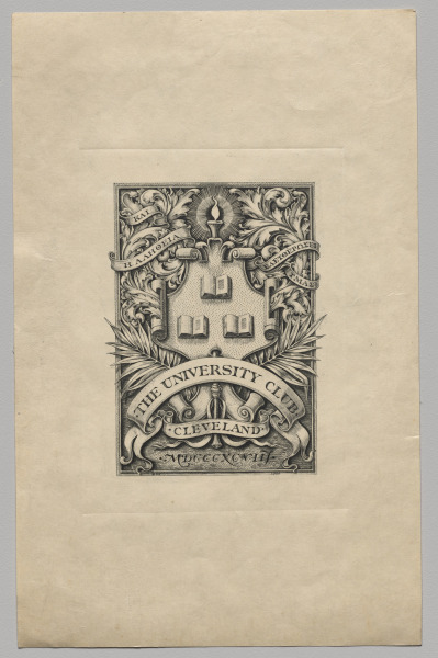 Bookplate: The University Club, Cleveland