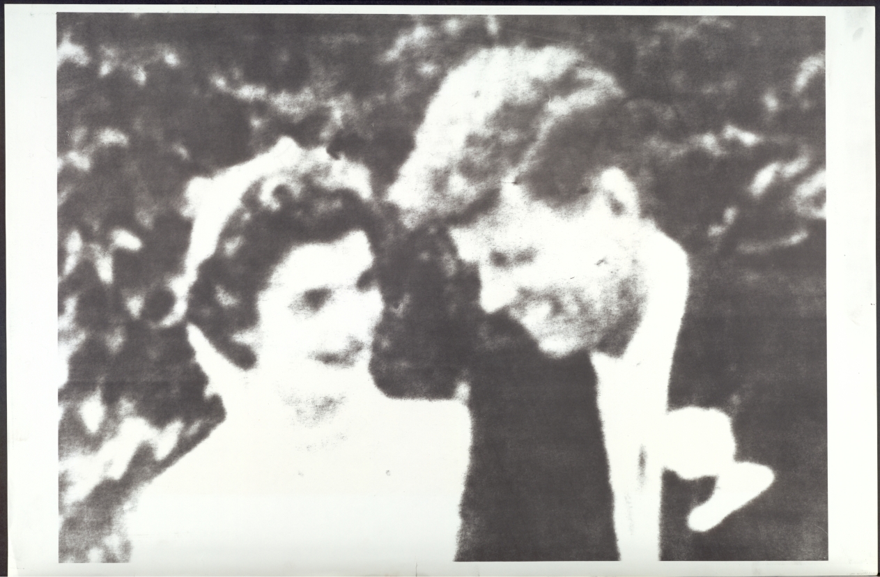 Jackie and John F. Kennedy (verso)