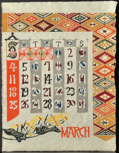Calendar:  March