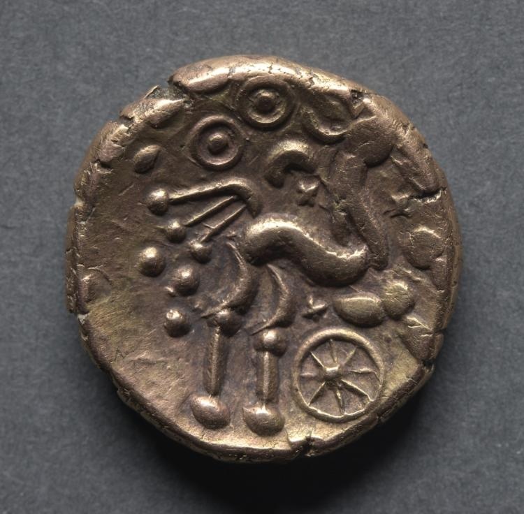 Stater: Horse, Wheel, and Crescent (reverse)