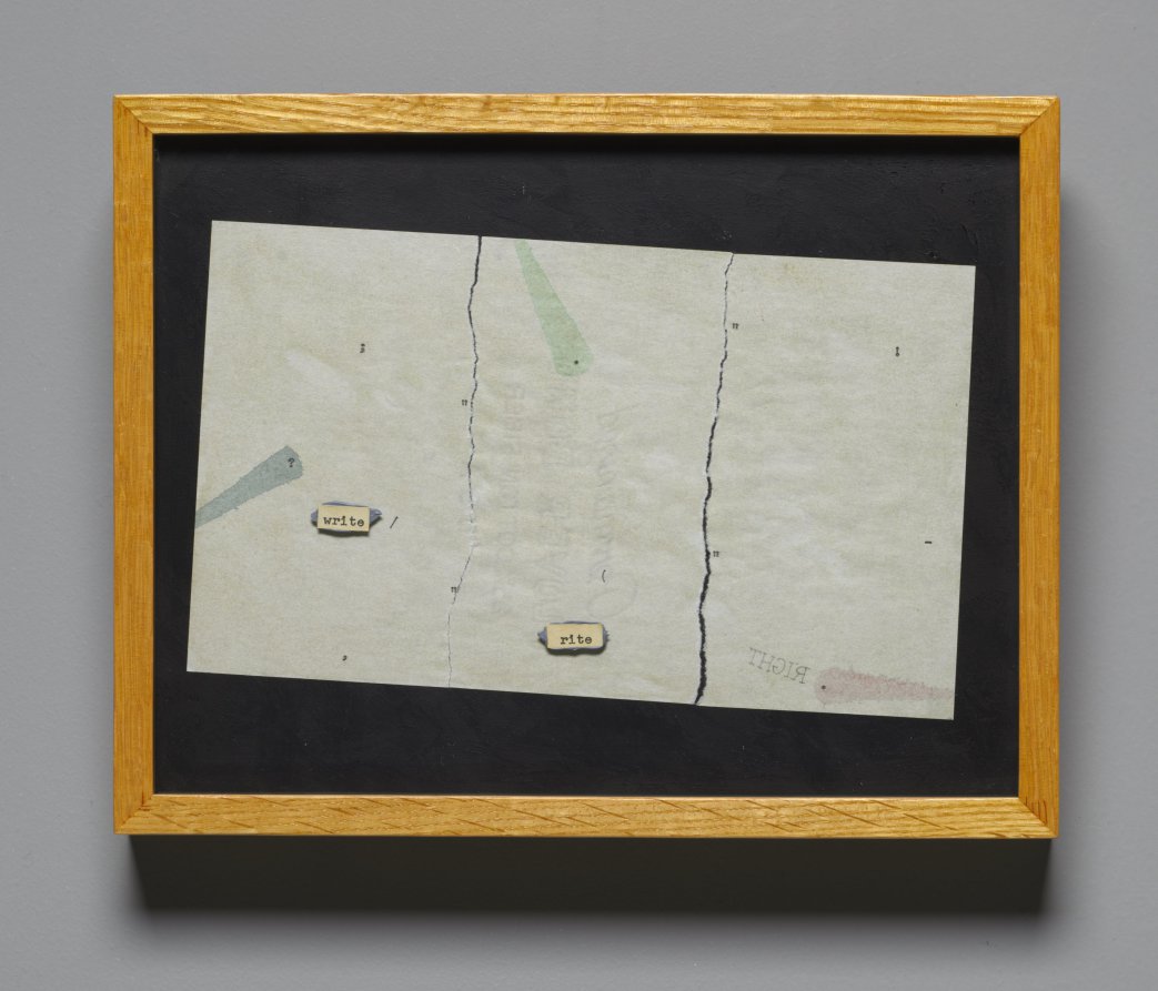 Dark as the Friend Wherein My Grave is Laid: framed panel, Terry Allen, 1977