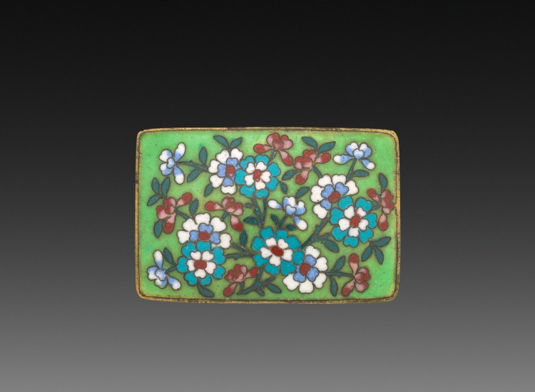 Belt Buckle with Flowers