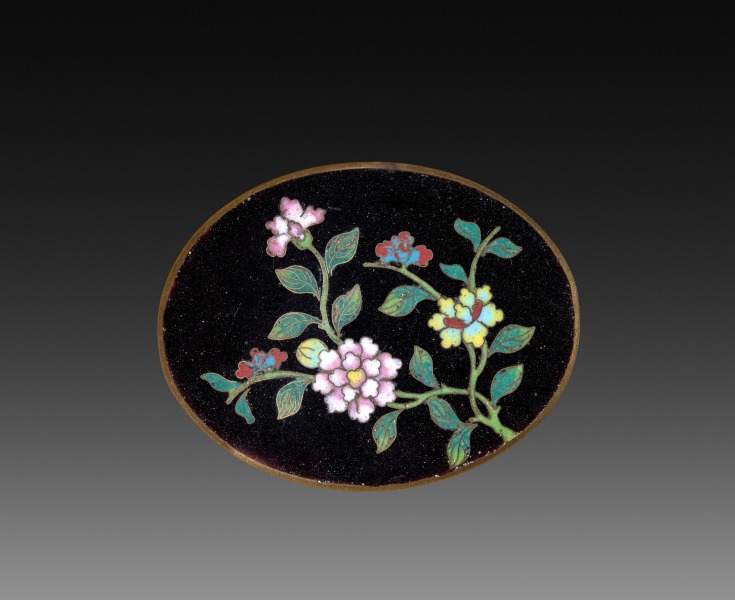 Belt Buckle with Flowers