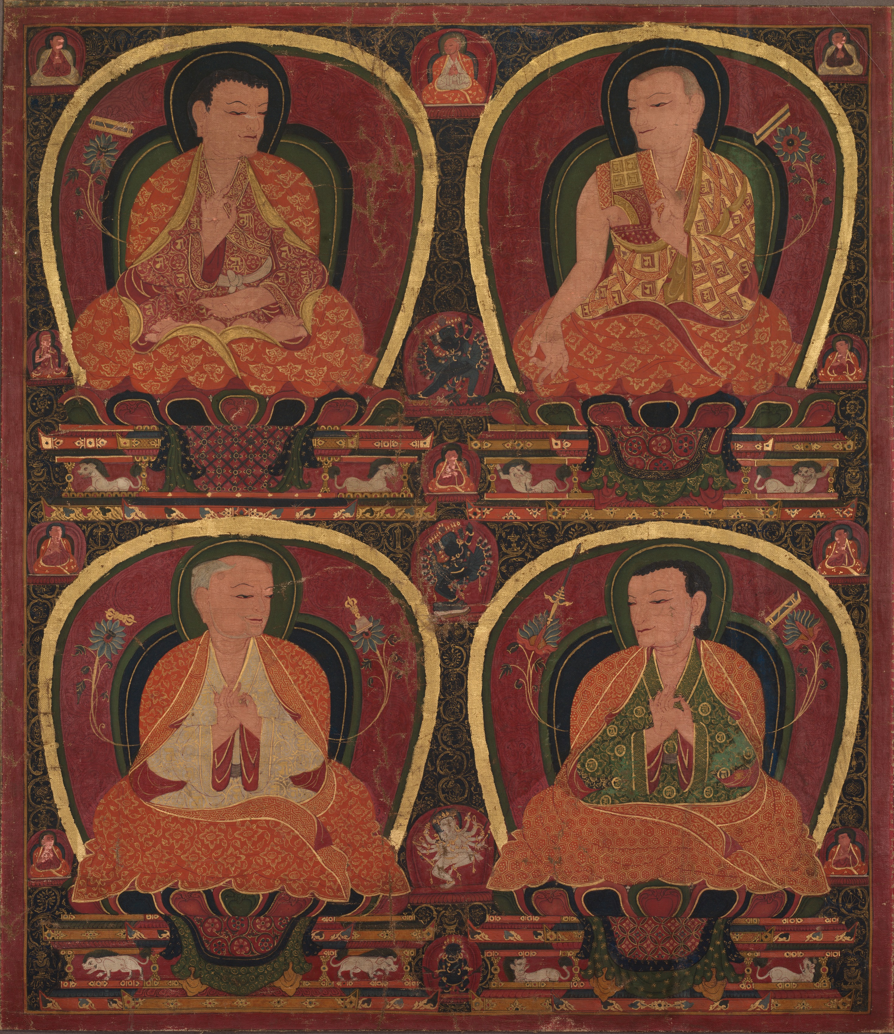 Four Seated Masters