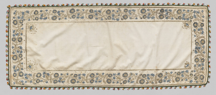 Embroidered Linen Textile