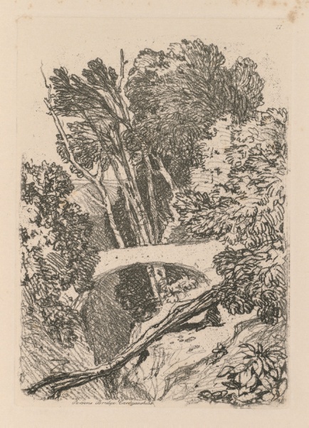 Liber Studiorum: Plate 11: Parson's Bridge, Cardingshire