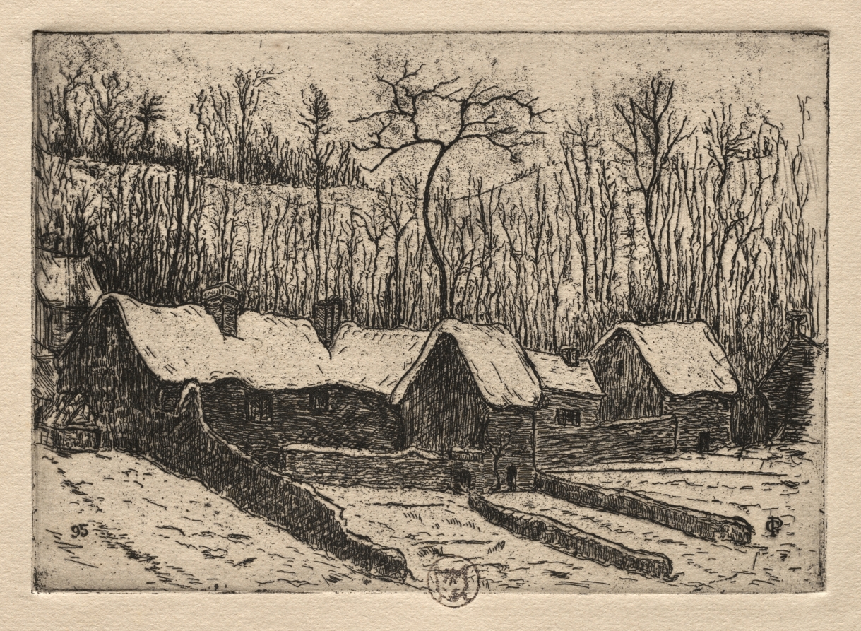 Six Etchings: The Thatched Bakery, Auvers