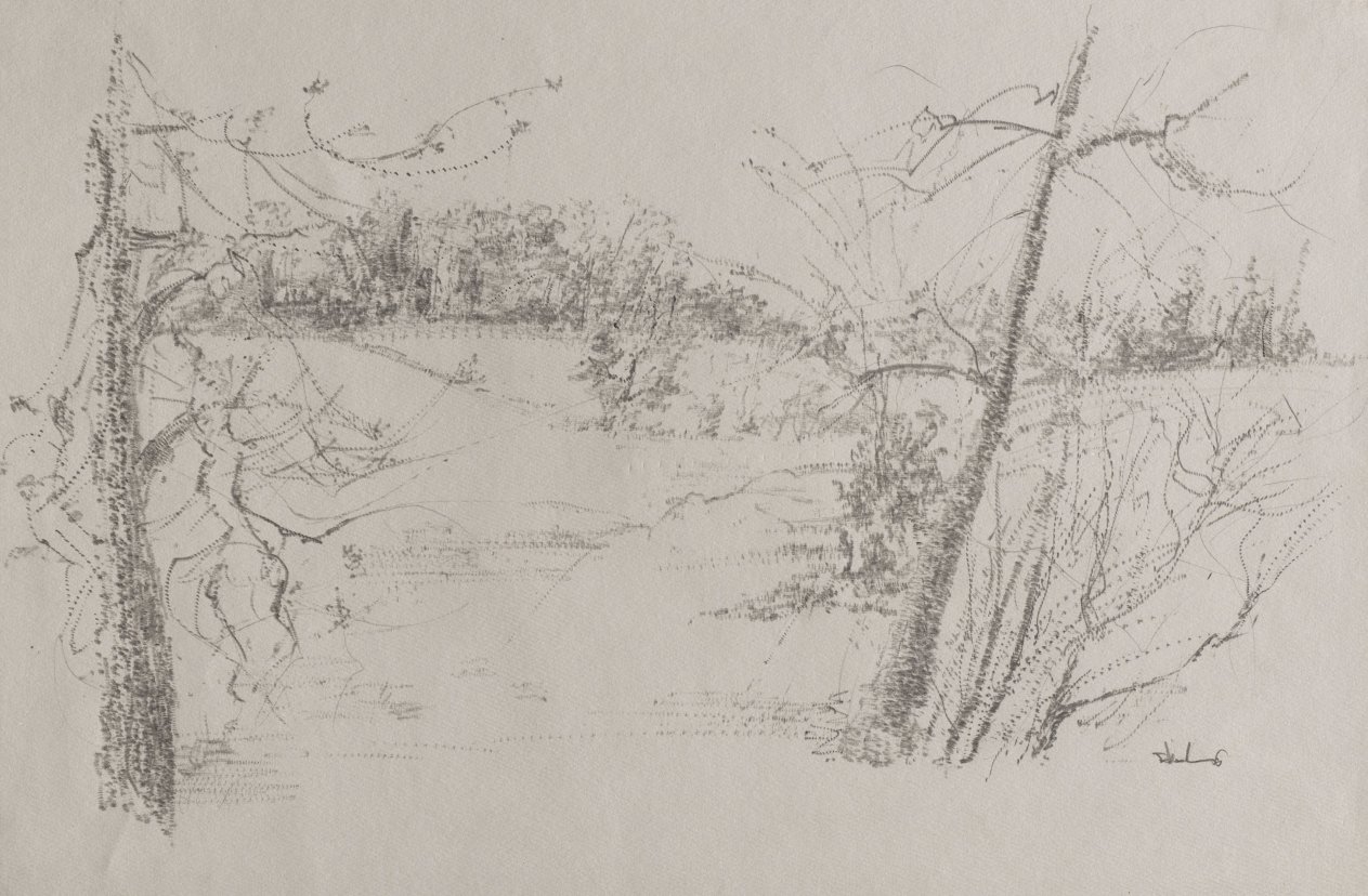 Trees and Fields, Peter Takal, 1956