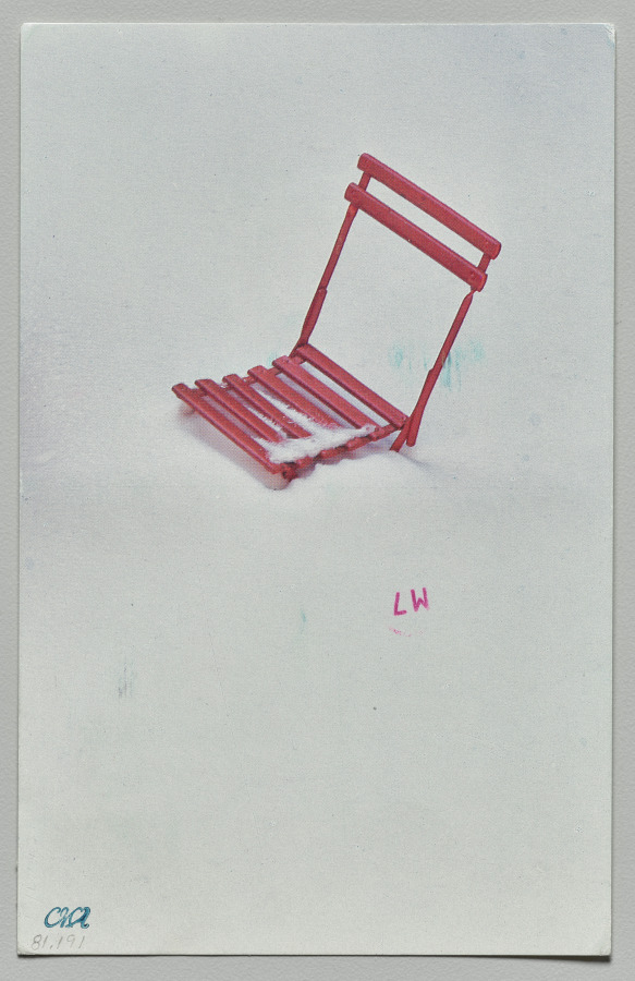 Chair (verso), Lenore Tawney, 1978