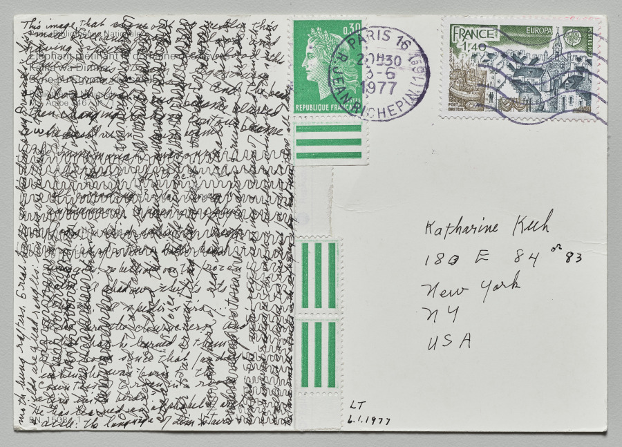 Calligraphic Message (recto), Lenore Tawney, 1977