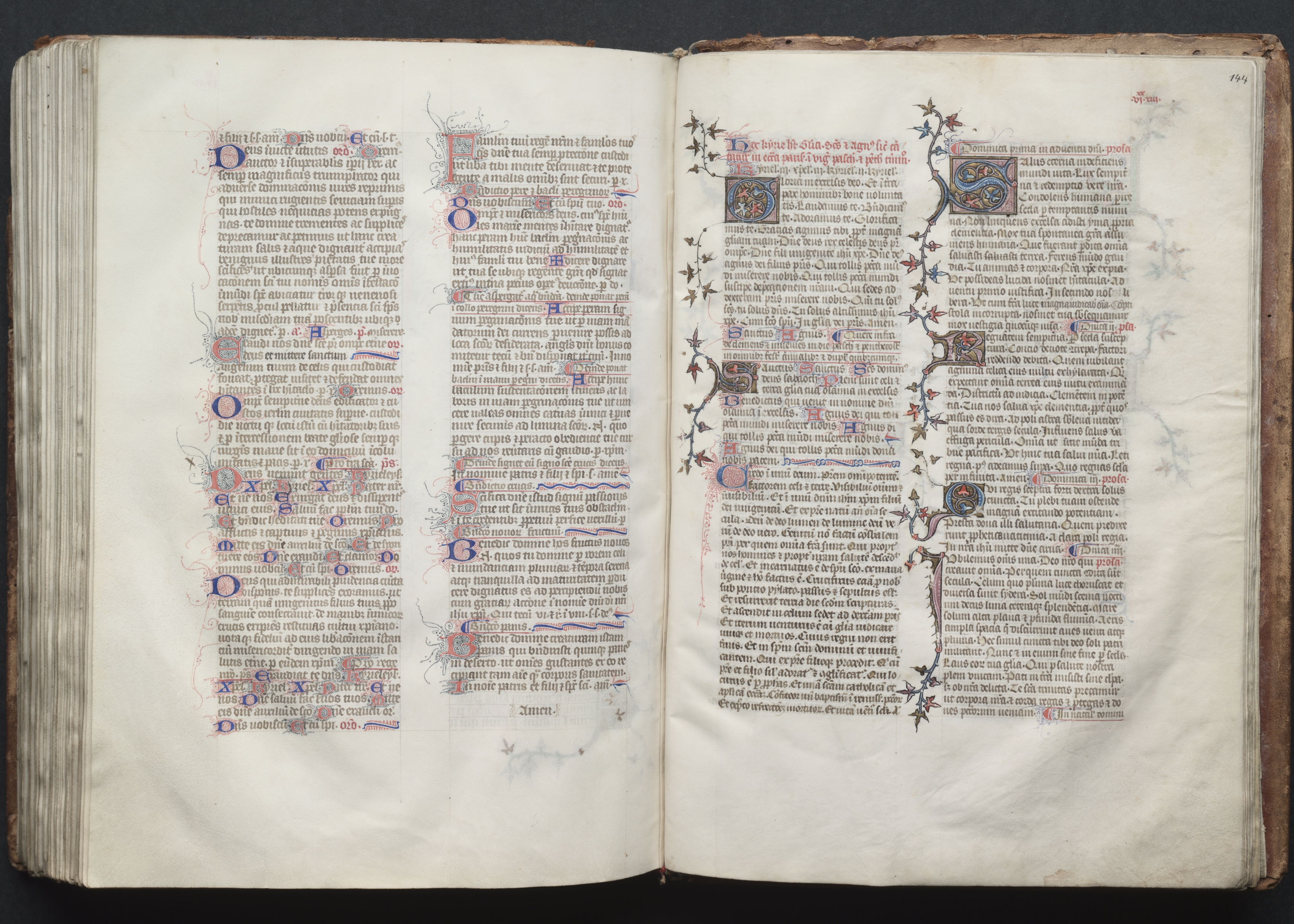 The Gotha Missal:  Fol. 143v Text