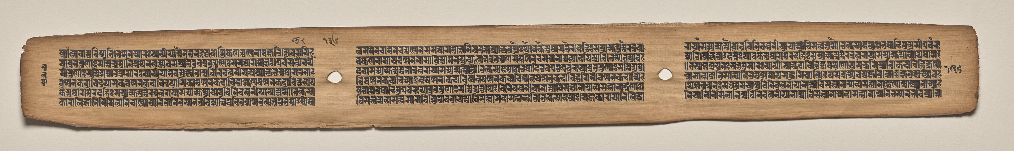 Text, Folio 136 (verso), from a Manuscript of the Perfection of Wisdom in Eight Thousand Lines (Ashtasahasrika Prajnaparamita-sutra)