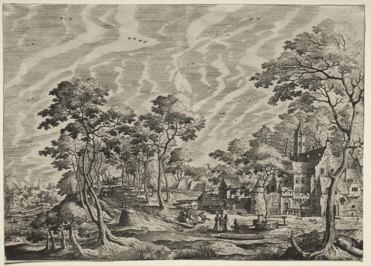 Landscape with a Chateau at the right