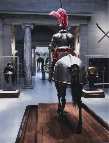 Armor Court with Rider and Horse