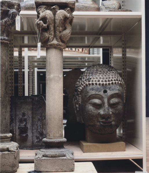 Medieval Capital and Head of Buddha in Storage