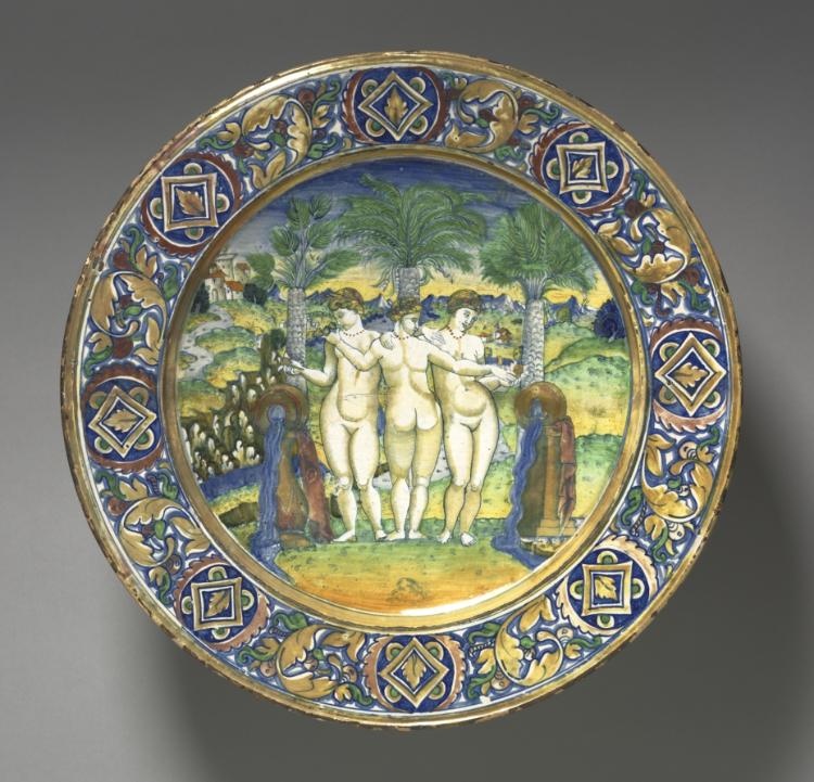 Charger Depicting the Three Graces