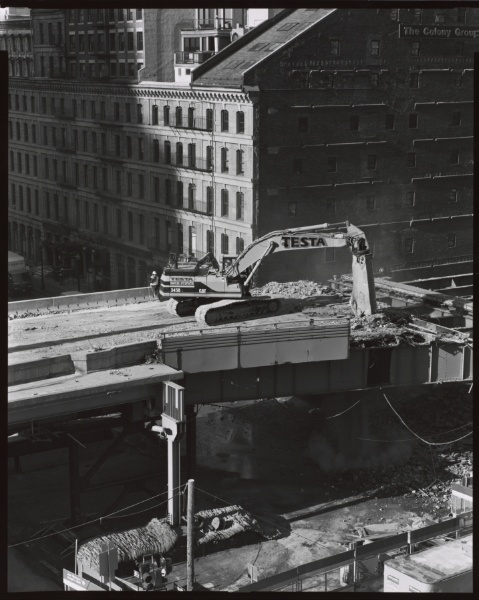 View of Expressway Demolition (3), Boston