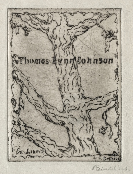 Bookplate of Thomas Lynn Johnson