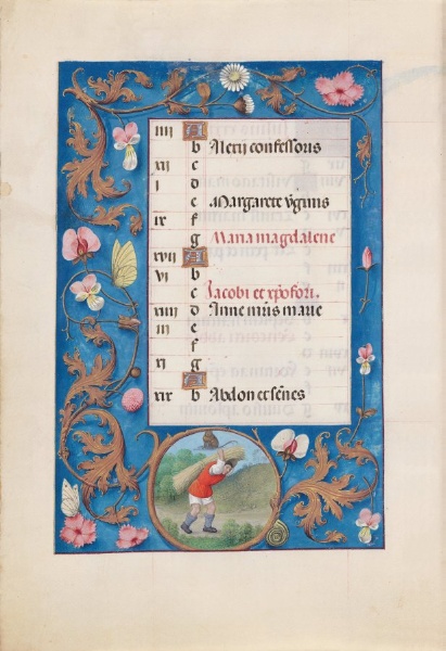 Hours of Queen Isabella the Catholic, Queen of Spain:  Fol. 8v, July