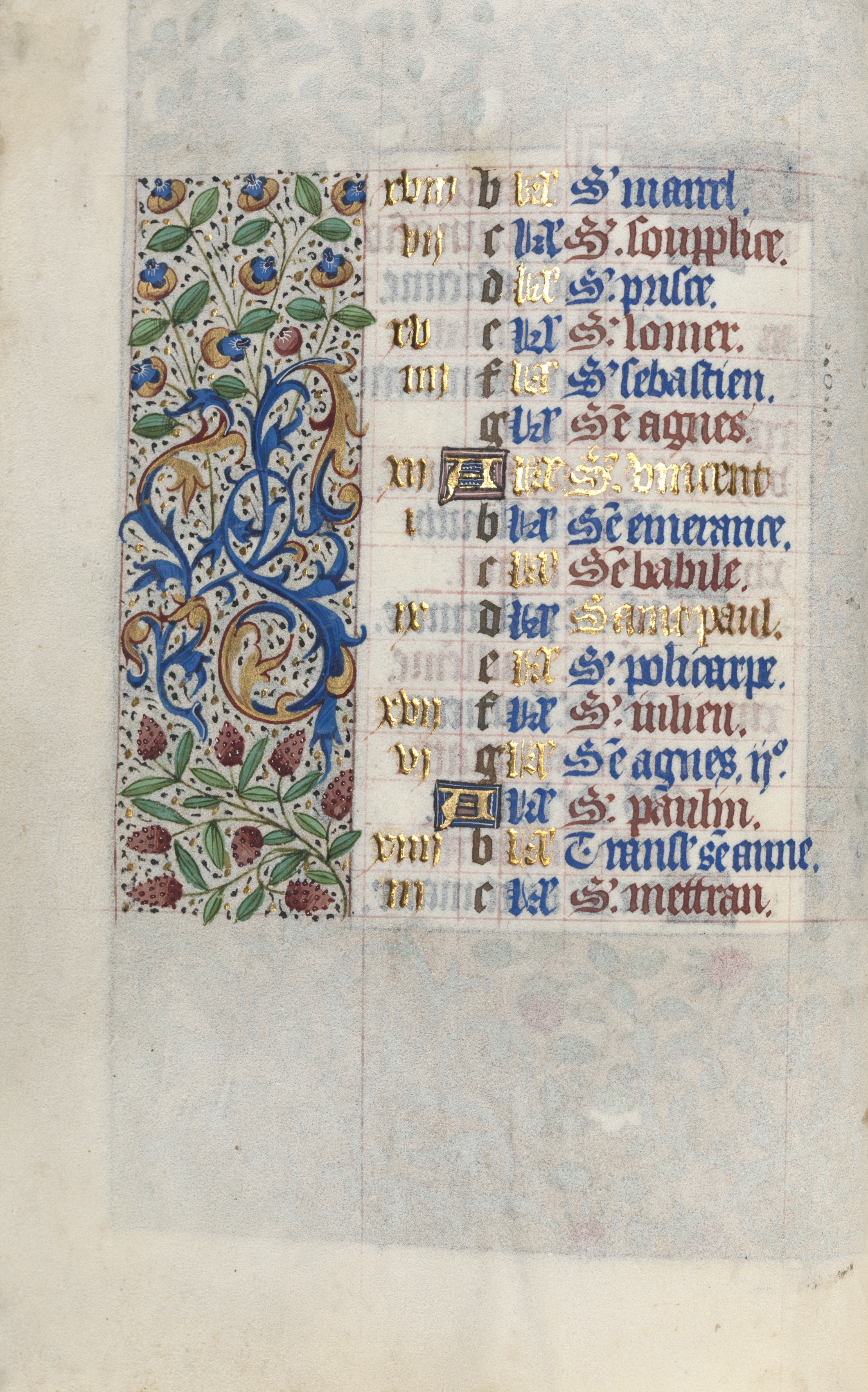 Book of Hours (Use of Rouen): fol. 1v