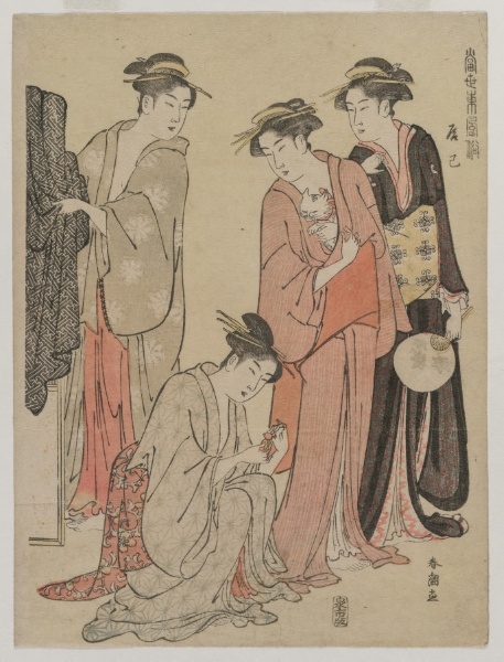 Women of the Tatsumi District (from the series Eastern Customs of the Present Day)