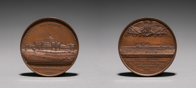 Medal: Commemorating the Centennial International Exhibition, 1876