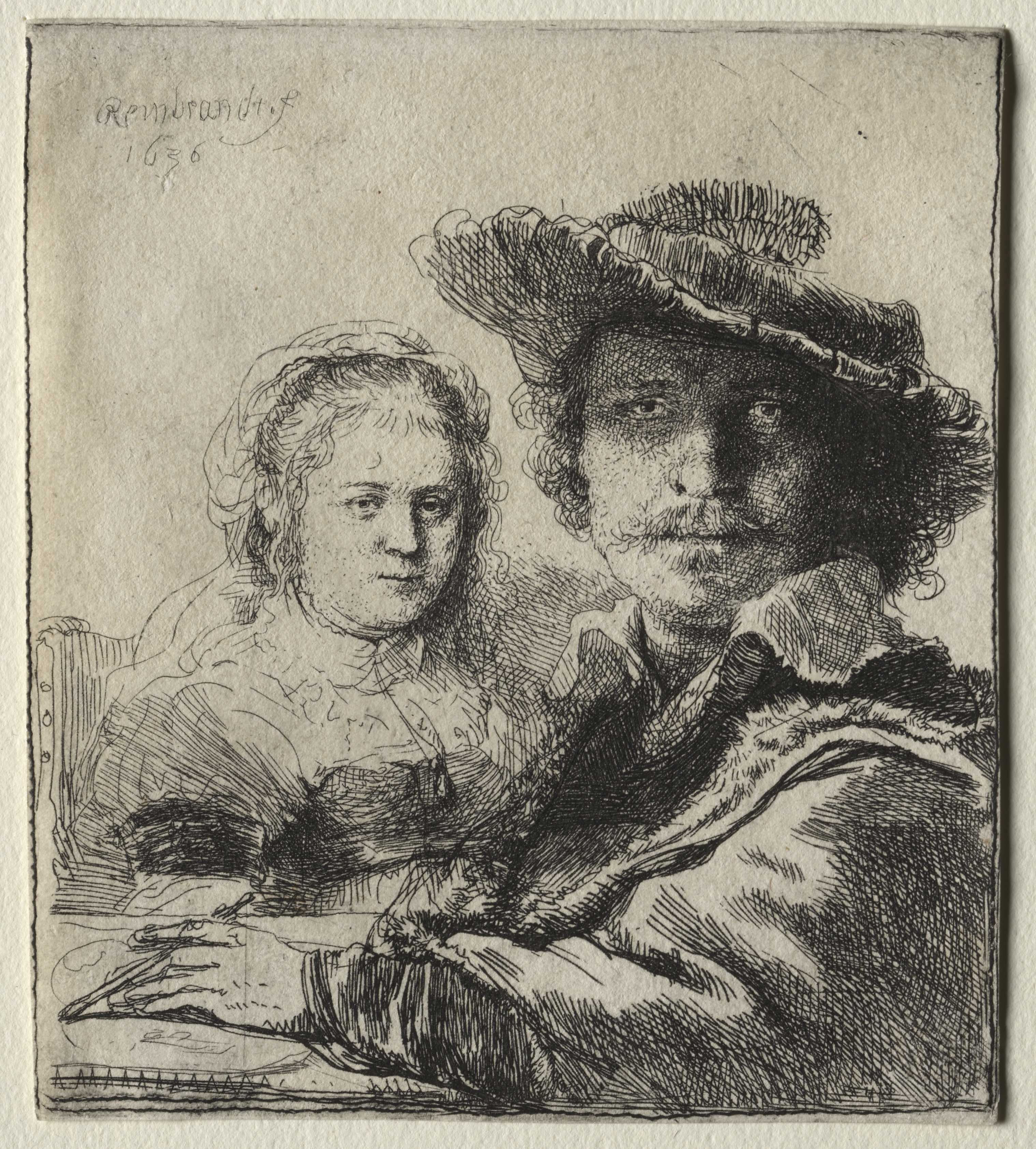 Rembrandt and His Wife Saskia