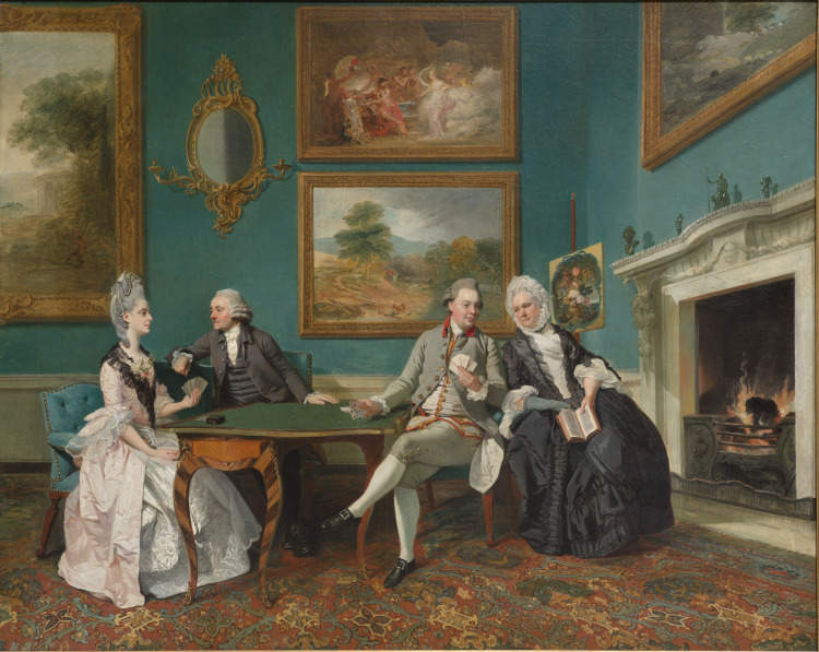 The Dutton Family in the Drawing Room of Sherborne Park ...