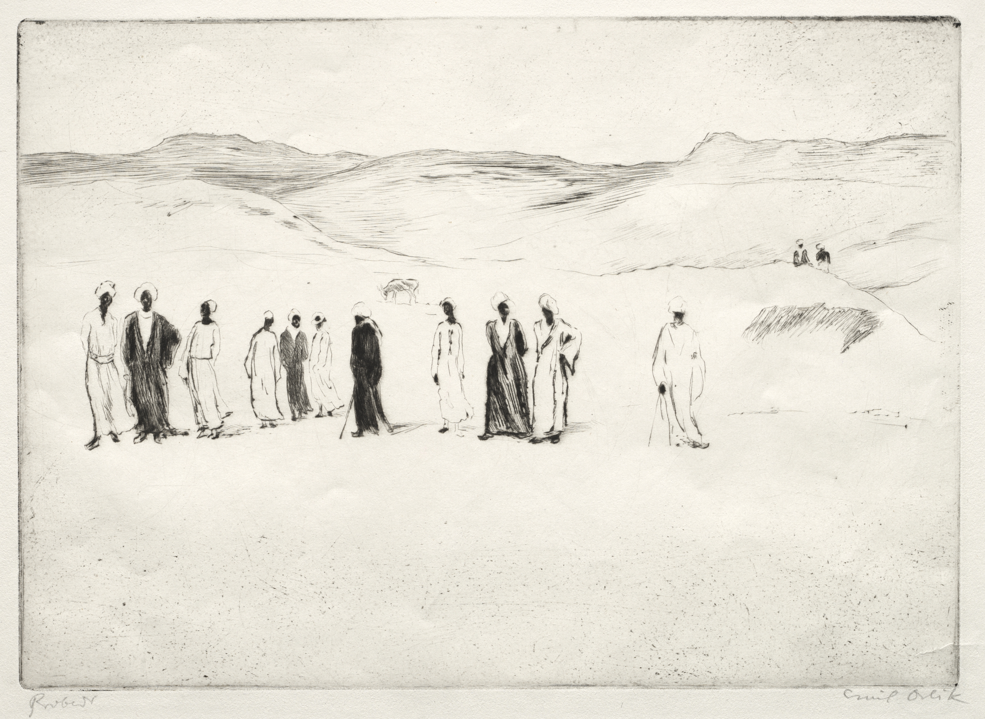 Arabs in the Desert, Assuan