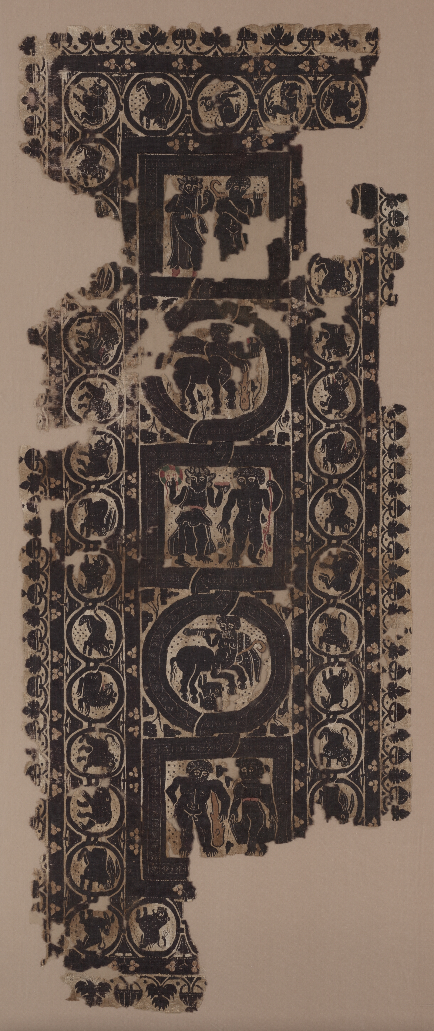 Curtain Panel with Scenes of Merrymaking