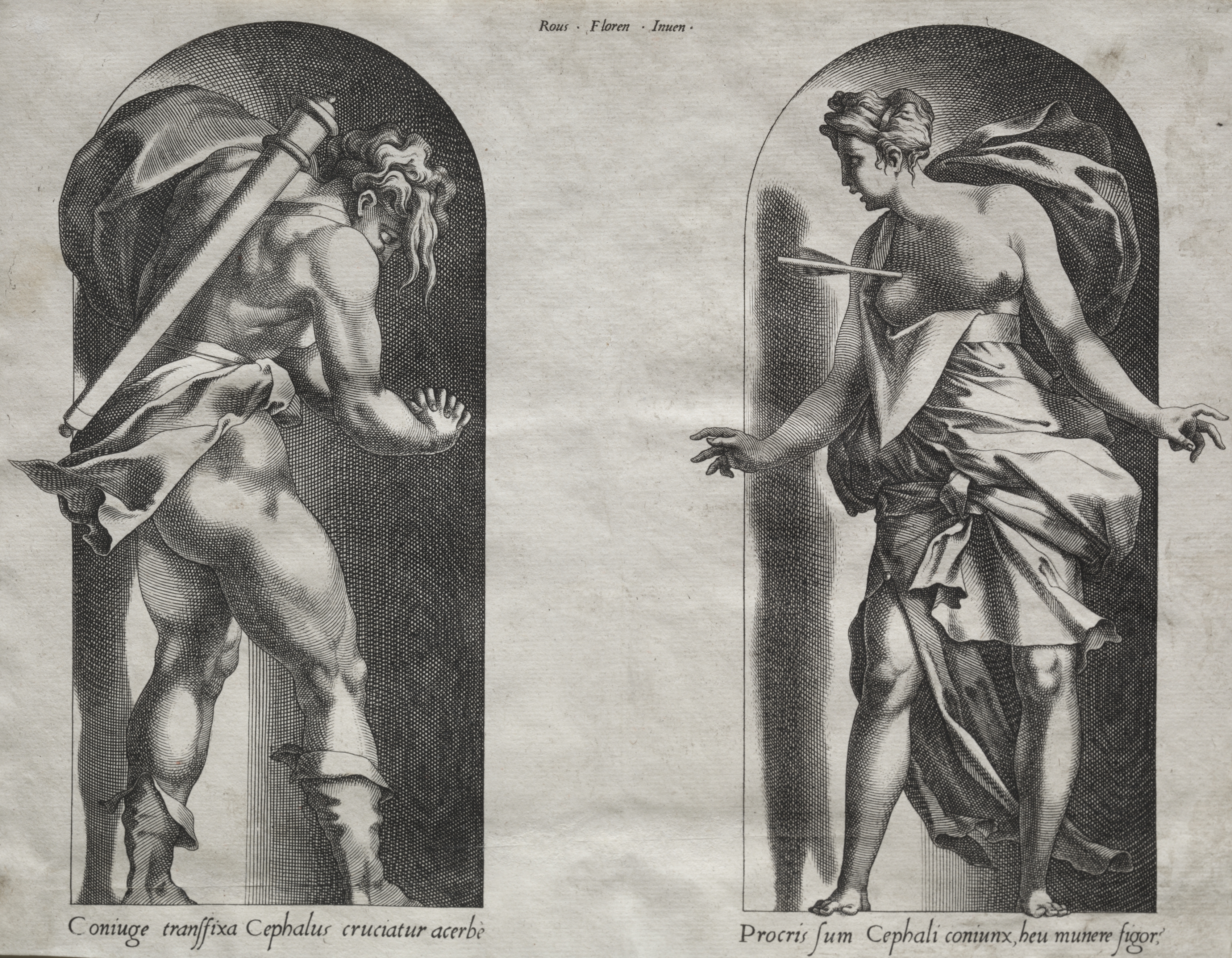 Cephalus and Procris in two Niches