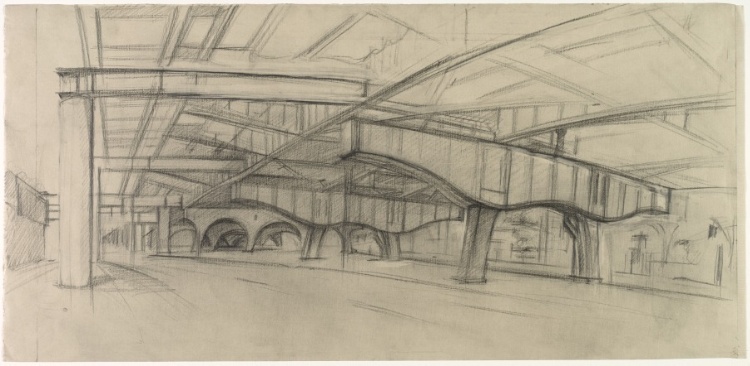 Under the Gowanus, Sketch for Part 1 (2 Pieces)