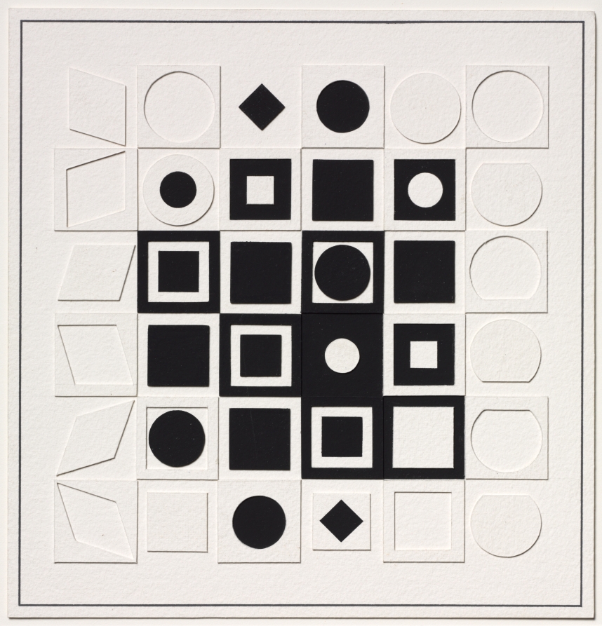 Preparatory Maquette for G-FF, Victor Vasarely, 1967